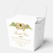 Sierbloemen zomer bruiloft bedankdoosjes (Voorkant)