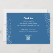 Sierdennenkrans QR-code Zakelijk Feestdagenkaart (Achterkant)