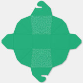 Sierdoos met smaragdgeometrisch patroon – Aanpasba Bedankdoosjes (Ongevouwen)