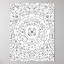 Sierhart Filigraan Kleurplaat Kunstwerk Poster