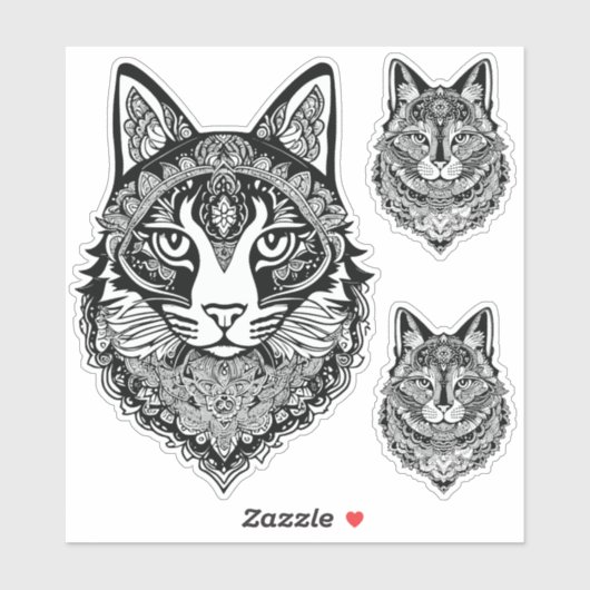 Sierkatten Sticker (Vel)