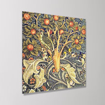 Sierkunst Blauw Groen Vogel Boom Loof Bloem