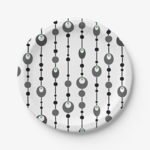 Sierkussen Abstracte retrorefornamentaal deco Papieren Bordje
