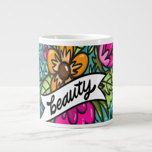 Sierkussen Beauty with Flowers Extra Grote Beker