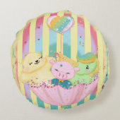 Sierkussen Bedtime Buddies Rond Kussen (Achterkant)