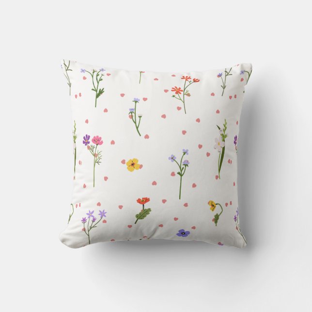 Sierkussen bloemen (Voorkant)