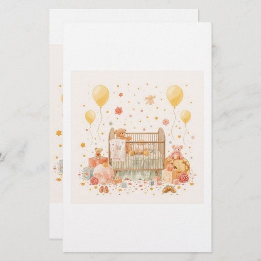 Sierkussen Briefpapier (Voorkant / Achterkant)