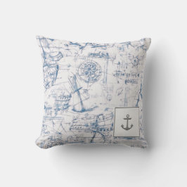 Sierkussen buitenshuis aan boord