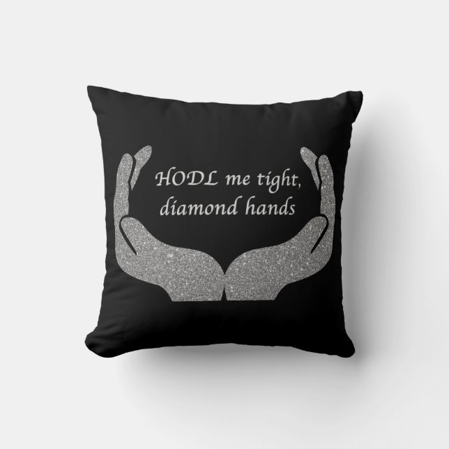 Sierkussen Diamond Hands (Voorkant)
