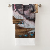 Sierkussen Engelse Bulldog Bad Handdoek (Insitu)
