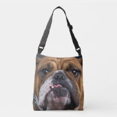 Sierkussen Engelse Bulldog Crossbody Tas (Voorkant)