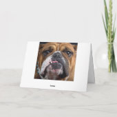 Sierkussen Engelse Bulldog Kaart (Achterkant)