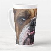 Sierkussen Engelse Bulldog Latte Mok (Linkerhoek)