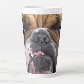 Sierkussen Engelse Bulldog Latte Mok (Voorkant)