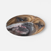 Sierkussen Engelse Bulldog Papieren Bordje (Gekanteld)
