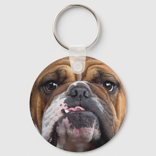 Sierkussen Engelse Bulldog Sleutelhanger (Voorkant)