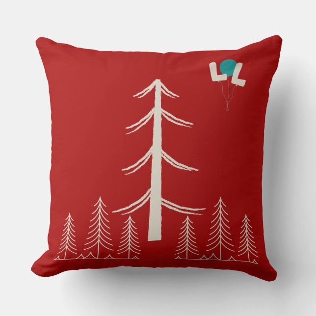 Sierkussen Feestelijk Kerstvierkant Kussen – Coz (Voorkant)