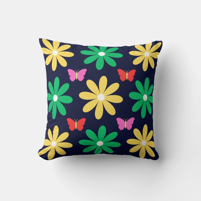 Sierkussen Floral Design (Voorkant)
