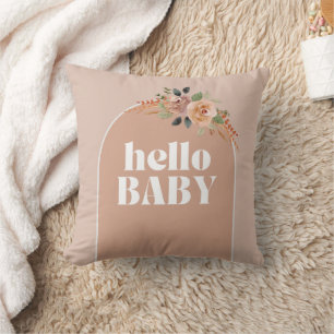 Sierkussen Hallo Baby Baby shower,