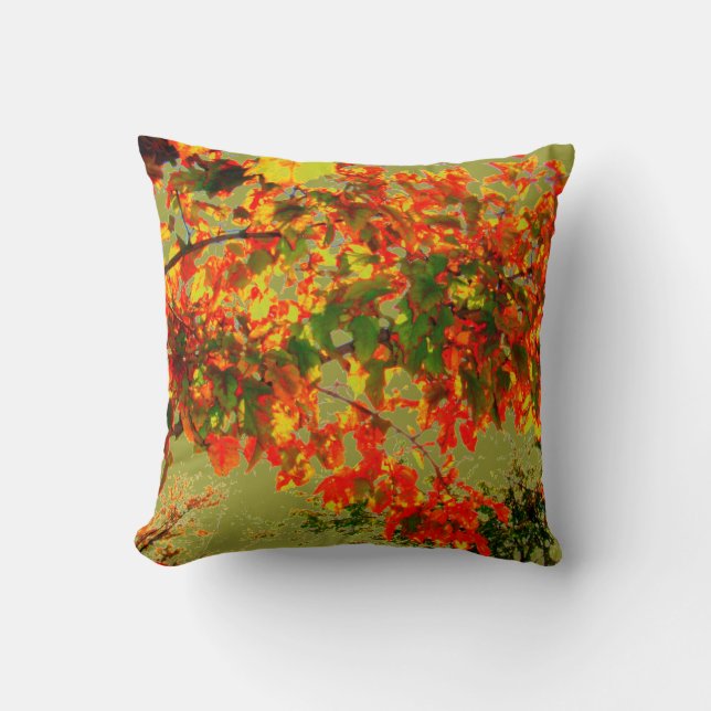 Sierkussen "herfstbrand" (Voorkant)