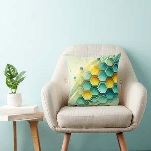  sierkussen   honingraatpatroon