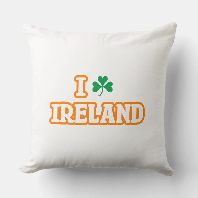 Sierkussen "I [SHAMROCK] IRELAND" (Voorkant)