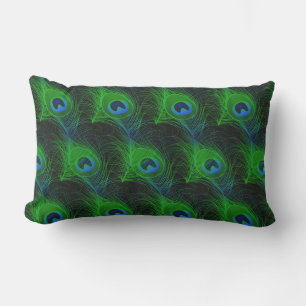 Sierkussen in de openlucht — Peacock-veren Buitenkussen