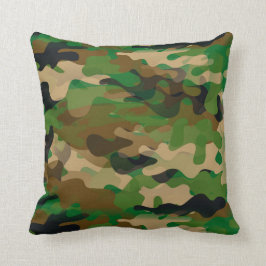Sierkussen in de vorm van camoflage
