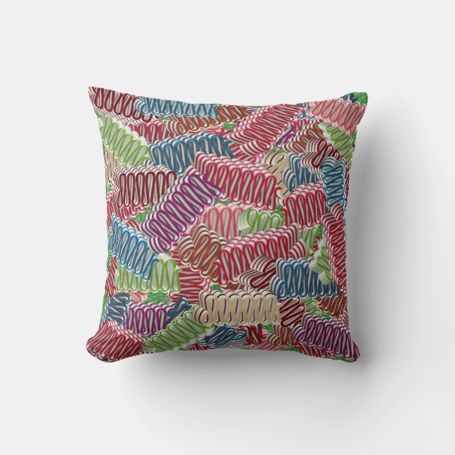 Sierkussen kerstlintSnoepjes (Voorkant)