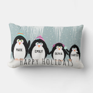 Sierkussen kerstpinguïn kussen