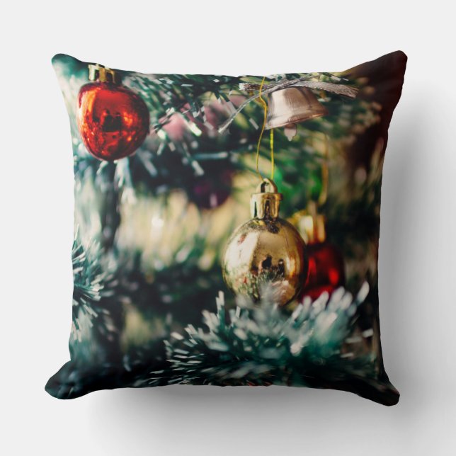 Sierkussen kerstversiering (Voorkant)