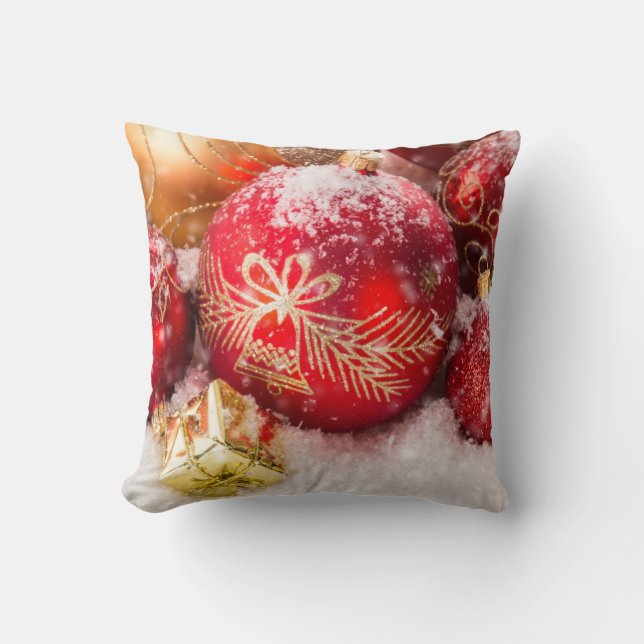 Sierkussen kerstversiering (Voorkant)