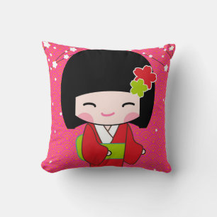 Sierkussen Kokeshi Doll
