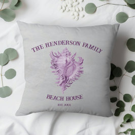 Sierkussen Magenta Conch Shell