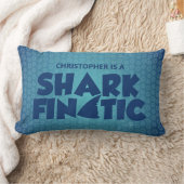 Sierkussen met blauwe haai kussen (Deken)