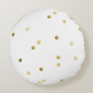 Sierkussen met goudpenseelpenseel van polyester (1 rond kussen