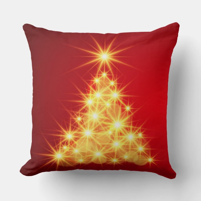 Sierkussen met kerstbomen (Voorkant)