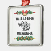 Sierkussen met kerstvalhalla metalen ornament (Links)