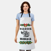 Sierkussen met kerstvalhalla schort (Gedragen)