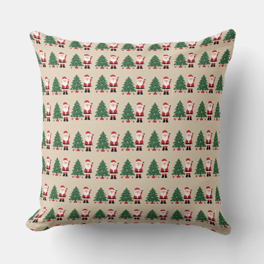 Sierkussen met kerstversiering (Voorkant)