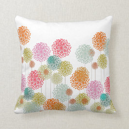 Sierkussen met kleurrijke vlotters - Roze achterzi