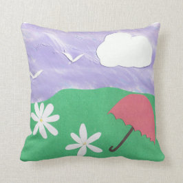 Sierkussen met openluchtscène