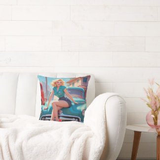 Sierkussen met  Pin-Up meisje