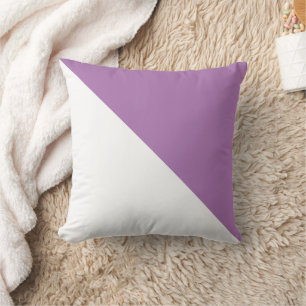 Sierkussen met twee toondiagonaal lavender