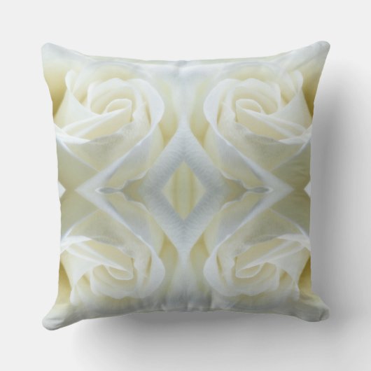 Sierkussen Modern White Rose Keepomwille (Achterkant)