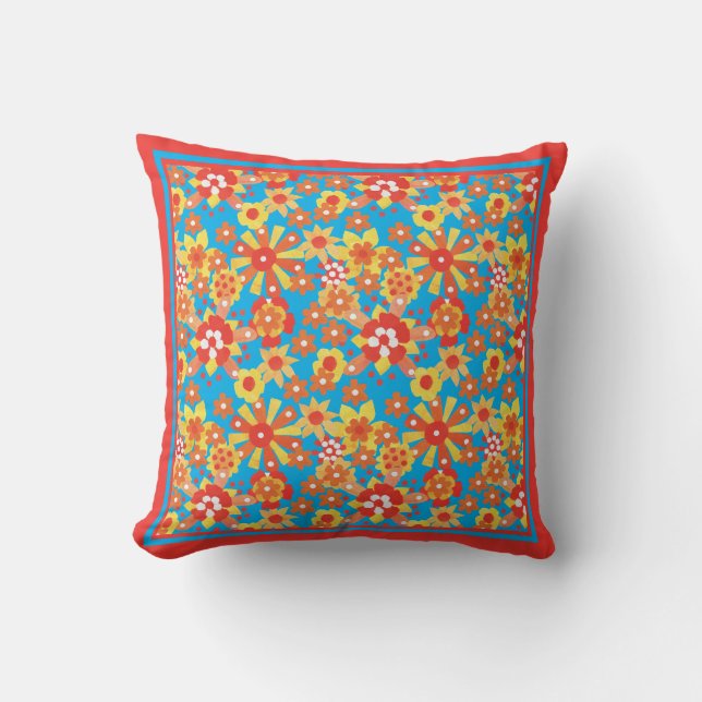 Sierkussen of kussen, Ditsy Floral Pattern (Voorkant)