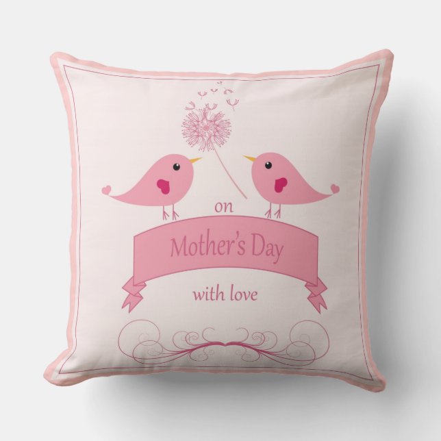 Sierkussen "Op Moederdag met liefde" (Voorkant)