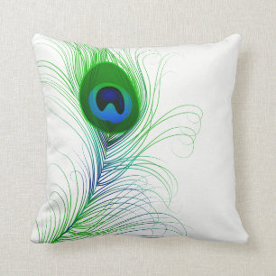 Sierkussen-Peacock Veer Kussen