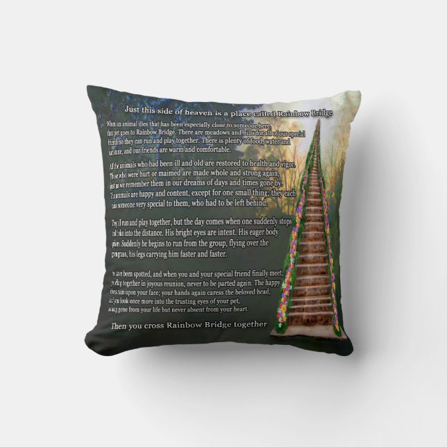 Sierkussen Pet Memorial Keepomwille (Voorkant)