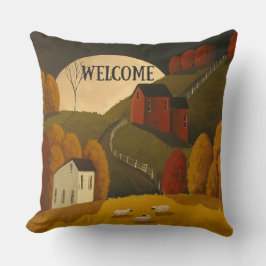 Sierkussen "Primitive Style/Welcome"
